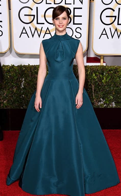 felicity jones golden globes dior|Felicity Jones' best red carpet looks as the Rogue One star .